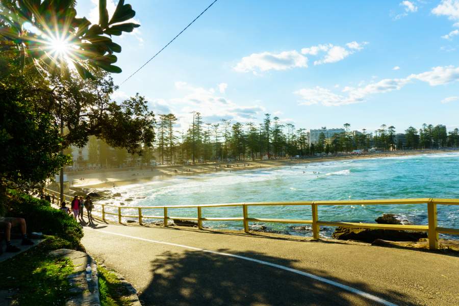 Manly Beach, Australia a great destination for travelling with a disability